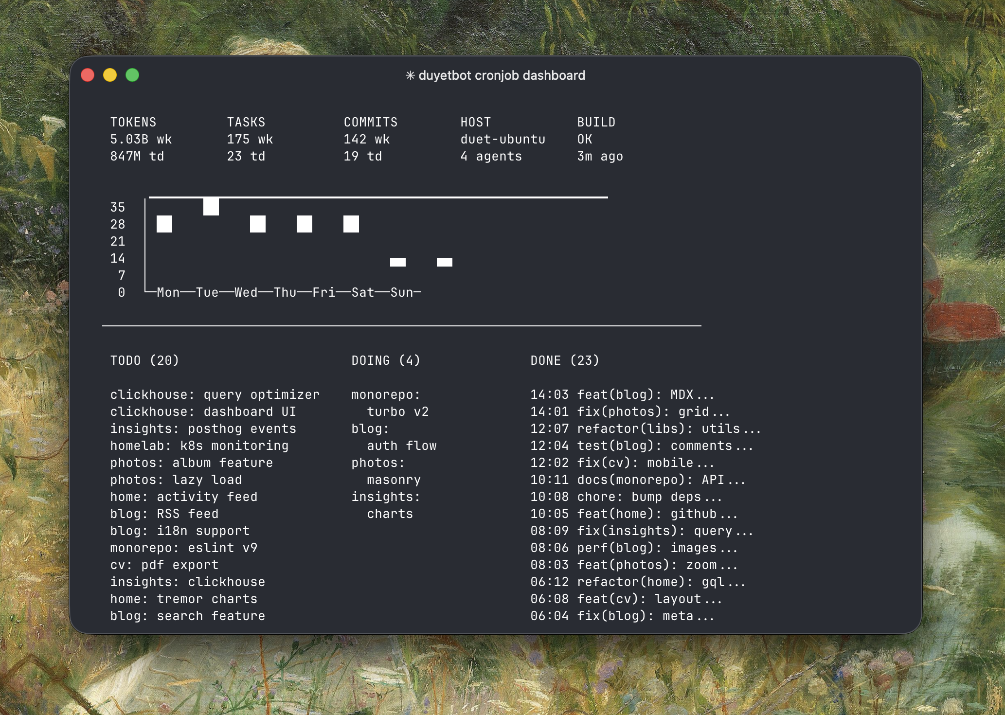 Claude Cronjob Dashboard